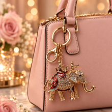 Keychain: Royal Elephant Crystal Keychain