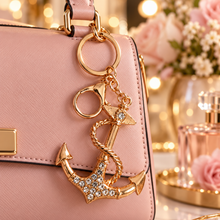 Keychain: Nautical Luxe Anchor Keychain & Bag Charm