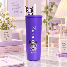 Bottle: Kuromi Purple Water Bottle, Pack of 01
