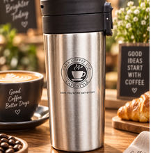 Bottle: Premium Stainless Steel Vacuum Bottle with Carry Strap – Silver