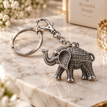 Keychain: Vintage Elephant Charm Keychain