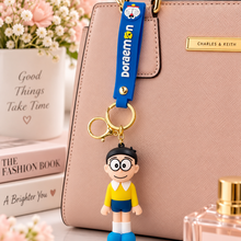 Keychain: Classic Schoolboy 3D Character Keychain with Blue Wrist Strap
