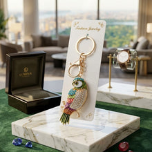 Keychain: Luxury Crystal Owl Keychain – Multicolor Rhinestone Bag Charm