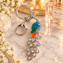 Keychain: Royal Peacock Crystal Keychain