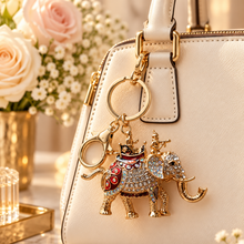 Keychain: Royal Elephant Crystal Keychain