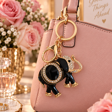 Keychain: Midnight Elephant Bling Keychain & Bag Charm