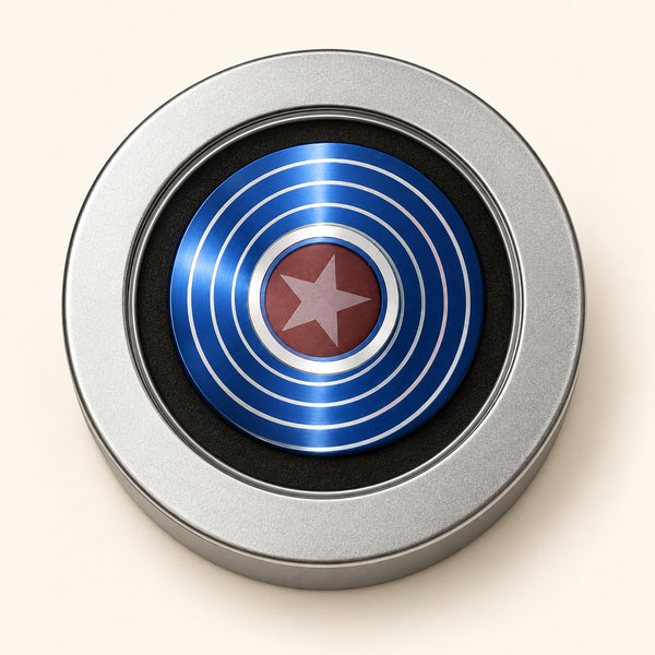 Spinner: C@PTAIN AMERICA Shield Metal Fidget