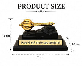 Idol: gold-plated Lord Hanuman Gada (mace)
