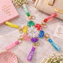 Keychain: Bubble Pop Umbrella Shaker Keychain with Wrist Strap