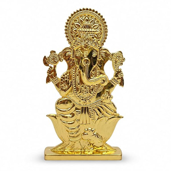 Idol: Divine Blessings Premium Gold-Plated Lord Ganesha