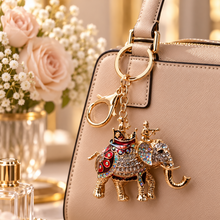 Keychain: Royal Elephant Crystal Keychain