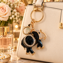 Keychain: Midnight Elephant Bling Keychain & Bag Charm