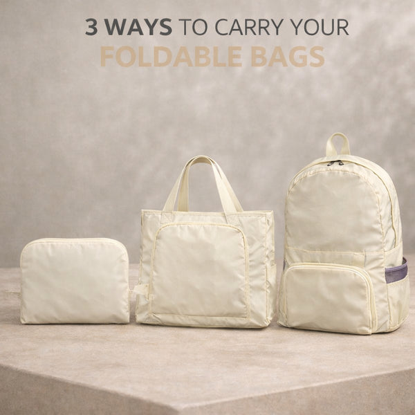 Backpack: Polyester Nylon Foldable 3-in-1 Travel