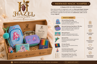 Mermaid Magic Premium Kids Hamper – Bento Box, Sling Bag & Stationery Gift Set