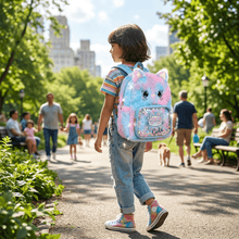 Backpack: Pastel Plush Cat Kids