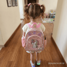 Backpack: Pastel Unicorn Backpack for Kids with Shaker Sequin Front – Pink
