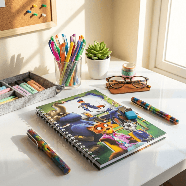 Diary:Zöo~Topia Printed with Lock & Keys
