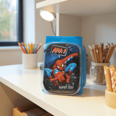 Spider-Man 3D Premium Large-Capacity Stationery Pouch – Multi-Compartment Case for Kids