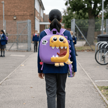 Backpack: Cute Purple Monster 3D Kids