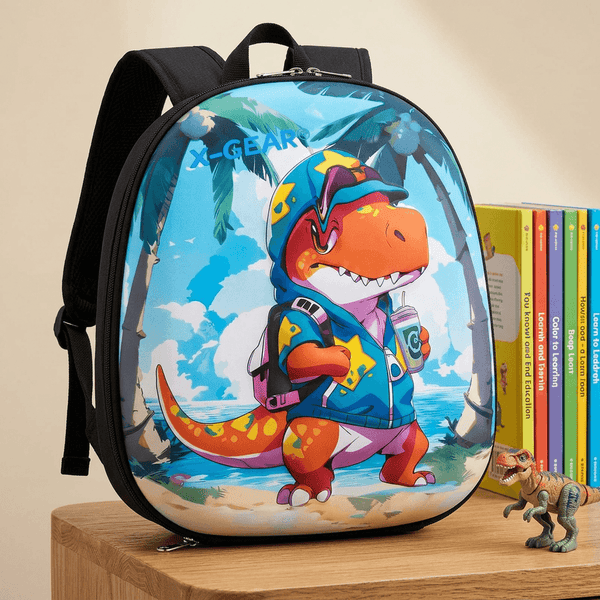Backpack: Cool Dinosaur 3D Kids School
