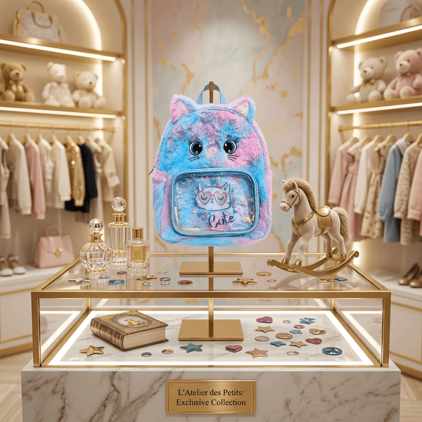 Backpack: Pastel Plush Cat Kids