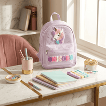Backpack: Pastel Unicorn for Kids – Glitter & Chenille Design