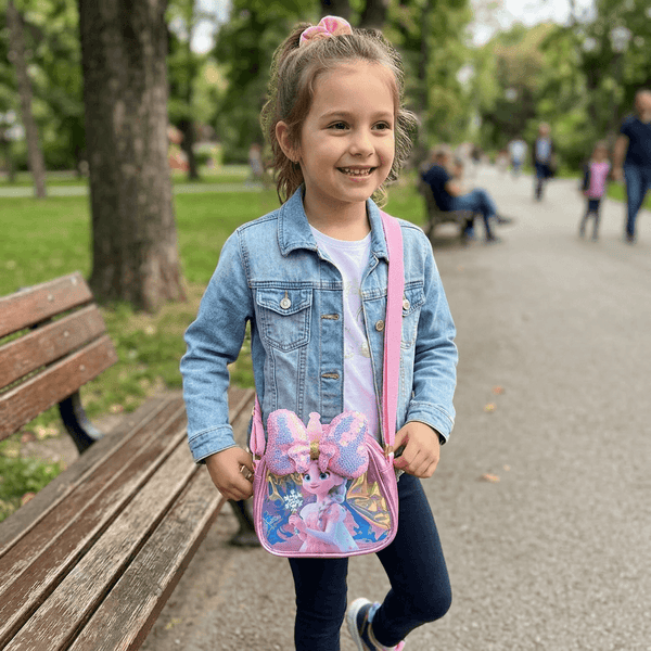 Bag: FR0ZËN Ëlsa Sling Bag for Kids with Sequin Bow – Premium Quality