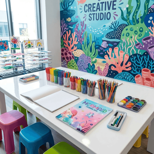 Colouring Book:Mermaid for Kids