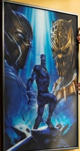 Poster : BL@CK P@NTHER & KILLM0NGER Wall 3D