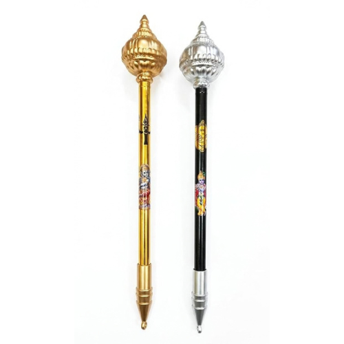 Pen: Gada Design Novelty, gold and silver colour (Pack of 02)