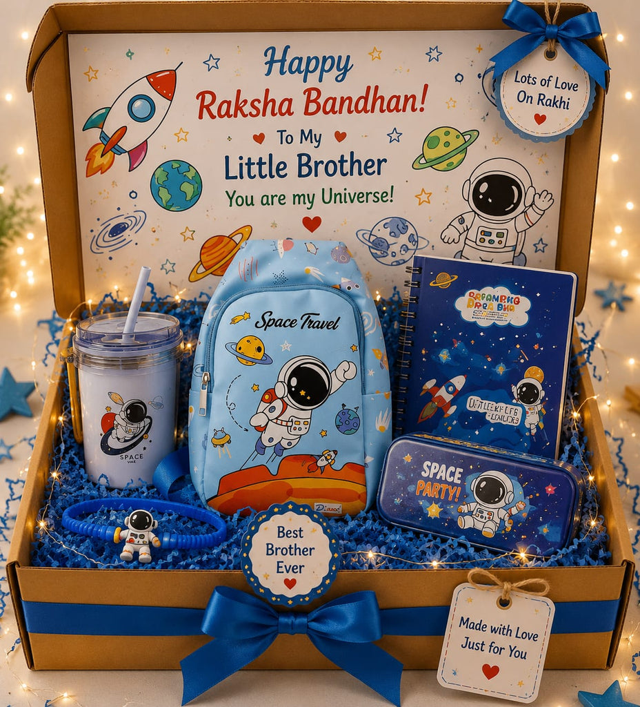Galaxy Adventure Rakhi Hamper Tagline