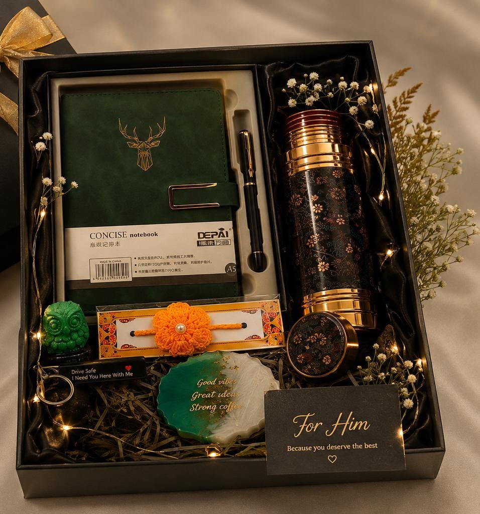 Hazel Guardian Luxe Rakhi Hamper (For Brother – Premium Executive Collection)