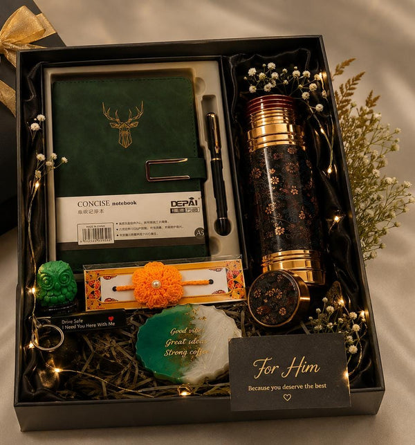Hazel Guardian Luxe Rakhi Hamper (For Brother – Premium Executive Collection)