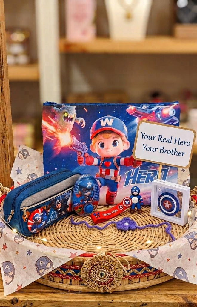 Captain Hero Rakhi Hamper