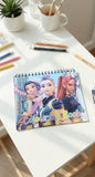 K-Pop Demon Hunters Colouring Book with Sticker Sheet – Creative Activity Book