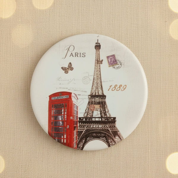 Magnet: Vintage Europe Travel Fridge Magnet (Size - 7*7 cm)