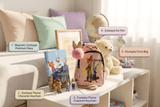 Zootopia Mini Hamper - Chest/Sling Bag, Keychain, and Diary Set & Beautiful Fur Pen