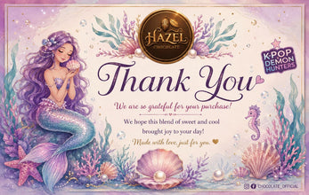 Hazel Chocolate Themed Thank You Card