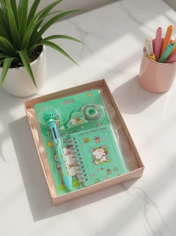 Cute Cat Stationery Set