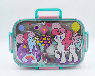 Party Time Unicorn Lunch Box (Pure Stainless Steel )