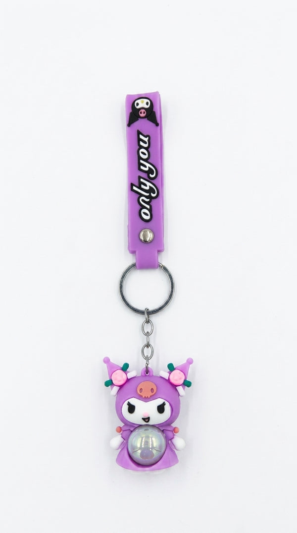 Kuromi Laser Keychain