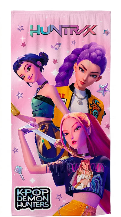 Huntrix K-Pop Demon Hunters Large Size Towel