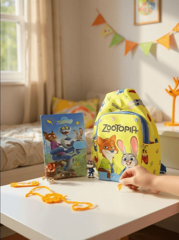 Zootopia Kids Bag, Diary and Rakhi