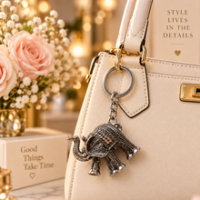 Keychain: Vintage Elephant Charm Keychain