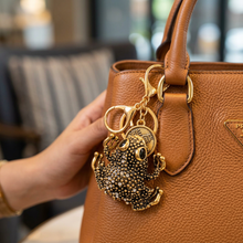 Keychain: Royal Frog Crystal Bag Charm Keychain