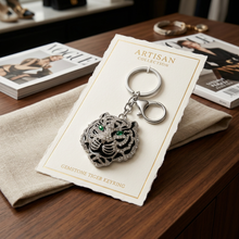 Keychain: Emerald Eye Tiger Keychain