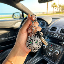 Keychain: Emerald Eye Tiger Keychain
