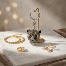 Keychain: Midnight Panther Luxe Keychain
