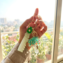 Keychain: Bubble Pop Umbrella Shaker Keychain with Wrist Strap
