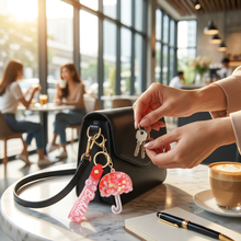 Keychain: Bubble Pop Umbrella Shaker Keychain with Wrist Strap